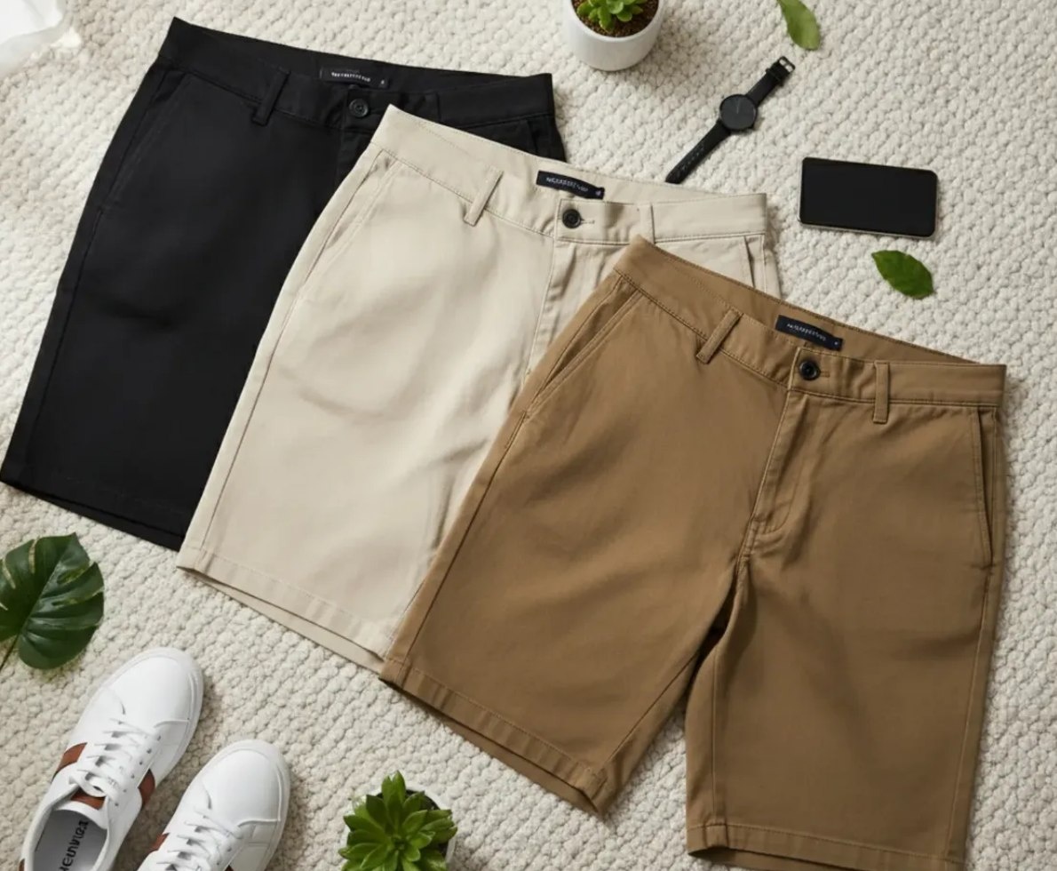 Kit 3 Bermudas Masculina Sarja Jeans Lisa