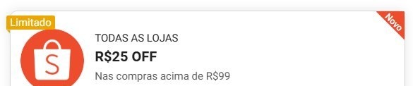 NOVO CUPOM SHOPEE