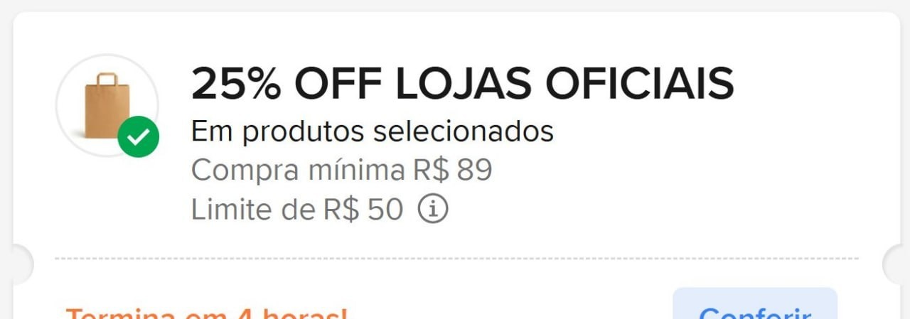 NOVO CUPOM ML x LOJAS OFICIAIS